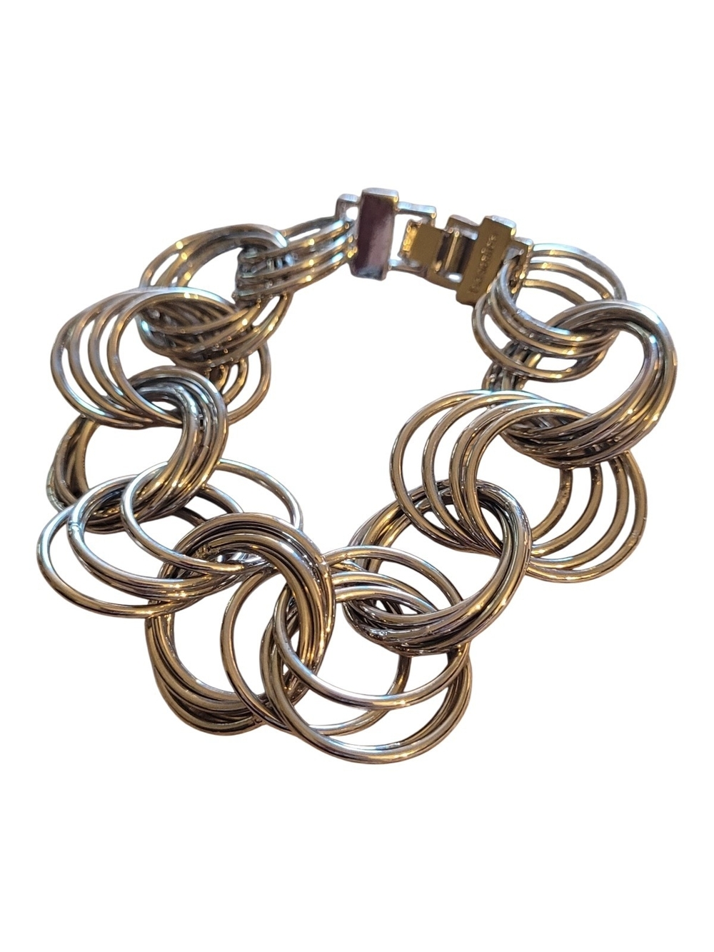 🥳4/$75!🥳 Lia Sophia Silver Multi-Ring Link Bracelet